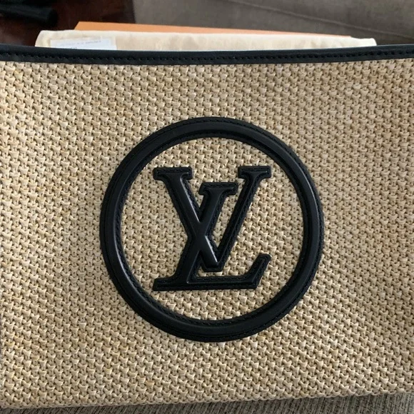 Louis Vuitton Toiletry raffia pouch on chain bag - Picture 3 of 12